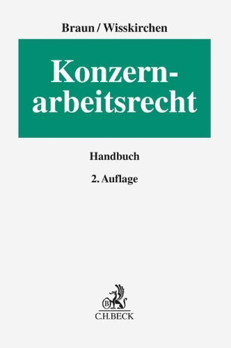 Buchcover und Innenansicht für das Buch: Konzernarbeitsrecht