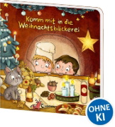 Buchcover und Innenansicht für das Buch: Komm mit in die Weihnachtsbäckerei