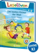 Buchcover und Innenansicht für das Buch: Leselöwen 2. Klasse - Die besten Kicker der Welt