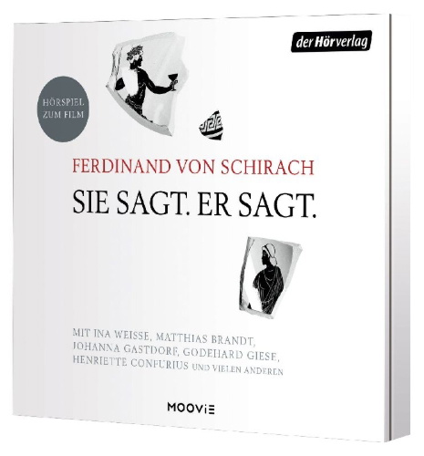Buchcover und Innenansicht für das Buch: Sie sagt. Er sagt.
