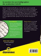 Buchcover und Innenansicht für das Buch: Arabisch schreiben lernen für Dummies
