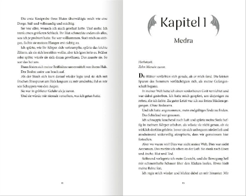 Buchcover und Innenansicht für das Buch: On Wings of Blood