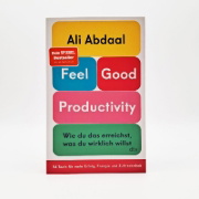 Buchcover und Innenansicht für das Buch: Feel-Good Productivity