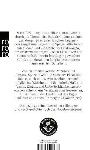 Buchcover und Innenansicht für das Buch: L'exil et le royaume