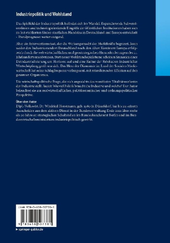 Buchcover und Innenansicht für das Buch: Industriepolitik und Wohlstand