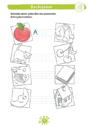 Buchcover und Innenansicht für das Buch: Mein großes Abc-Buch mit Rabe Linus - ab 5 Jahren