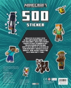 Buchcover und Innenansicht für das Buch: Minecraft: 500 Sticker- Stickern - Rätseln - Ausmalen