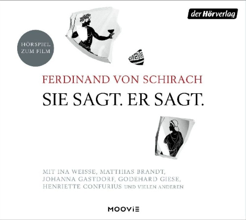 Buchcover und Innenansicht für das Buch: Sie sagt. Er sagt.