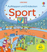 Buchcover und Innenansicht für das Buch: Aufklappen und Entdecken: Sport