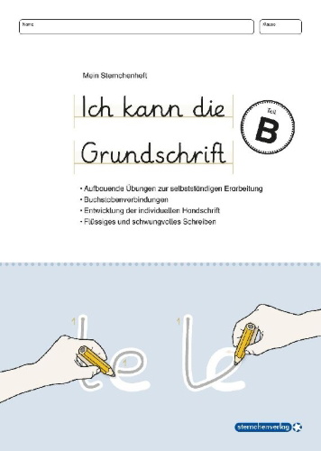 Buchcover und Innenansicht für das Buch: Ich kann die Grundschrift Teil B