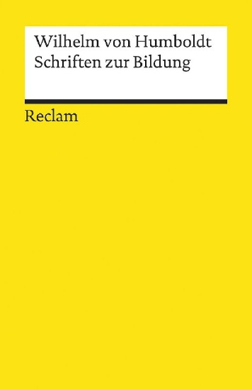 Buchcover und Innenansicht für das Buch: Schriften zur Bildung