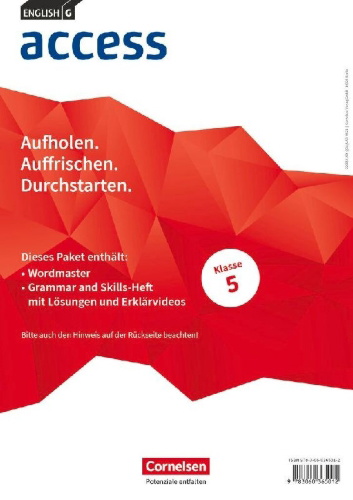 Buchcover und Innenansicht für das Buch: English G Access Band 1: 5. Schuljahr - Wordmaster und Grammar and Skills (Im Paket)