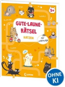 Buchcover und Innenansicht für das Buch: Mon cahier de jeux - Les chats (OT)