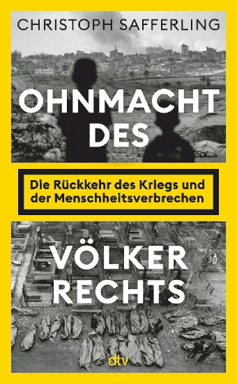 Buchcover und Innenansicht für das Buch: Ohnmacht des Völkerrechts