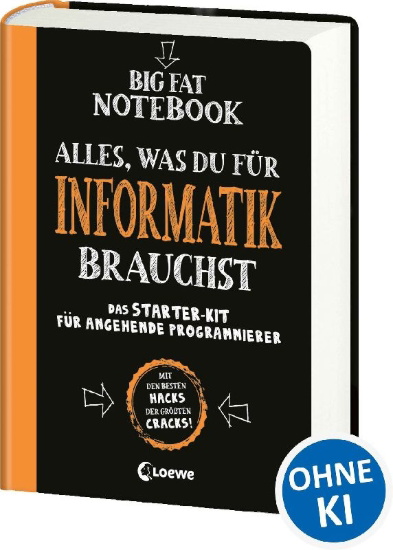 Buchcover und Innenansicht für das Buch: Big Fat Notebook - Computer Science And Coding