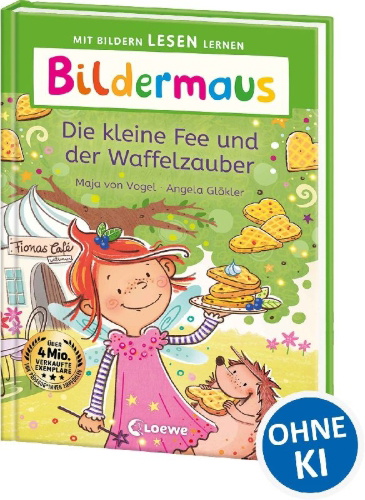 Buchcover und Innenansicht für das Buch: Bildermaus - Die kleine Fee und der Waffelzauber