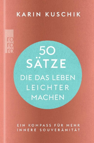 Buchcover und Innenansicht für das Buch: 50 Sätze, die das Leben leichter machen