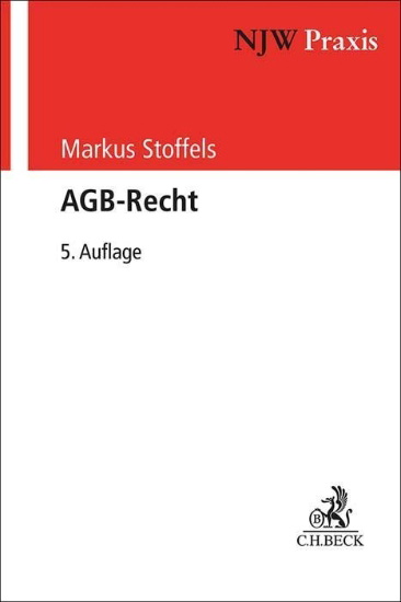 Buchcover und Innenansicht für das Buch: AGB-Recht