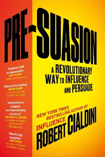 Buchcover und Innenansicht für das Buch: Pre-Suasion