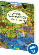 Buchcover und Innenansicht für das Buch: Das große Wimmelbuch der Tiere