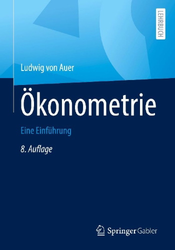 Buchcover und Innenansicht für das Buch: Ökonometrie