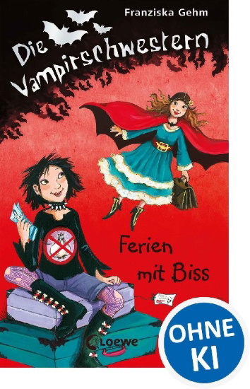 Buchcover und Innenansicht für das Buch: Die Vampirschwestern (Band 5) - Ferien mit Biss