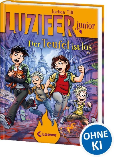 Buchcover und Innenansicht für das Buch: Luzifer junior (Band 4) - Der Teufel ist los