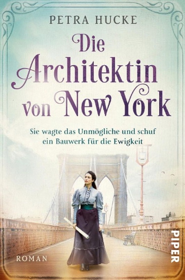 Buchcover und Innenansicht für das Buch: Die Architektin von New York