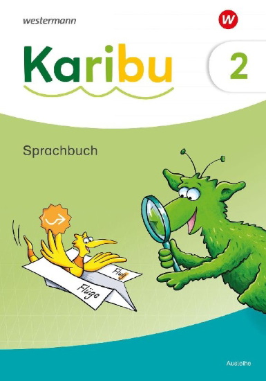 Buchcover und Innenansicht für das Buch: Karibu. Sprachbuch 2 plus Diagnoseheft Sprache 2