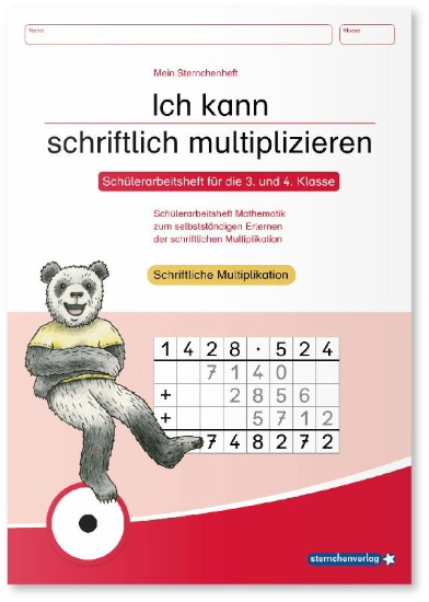 Buchcover und Innenansicht für das Buch: Ich kann schriftlich multiplizieren