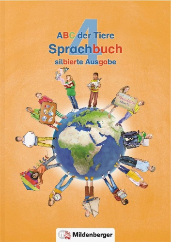 Buchcover und Innenansicht für das Buch: ABC der Tiere 4 - Sprachbuch, silbierte Ausgabe