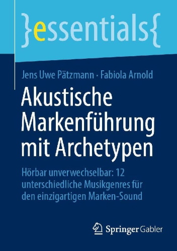 Buchcover und Innenansicht für das Buch: Akustische Markenführung mit Archetypen