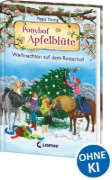 Buchcover und Innenansicht für das Buch: Ponyhof Apfelblüte - Weihnachten auf dem Reiterhof