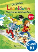 Buchcover und Innenansicht für das Buch: Leselöwen - Die besten Leselöwen-Abenteuergeschichten