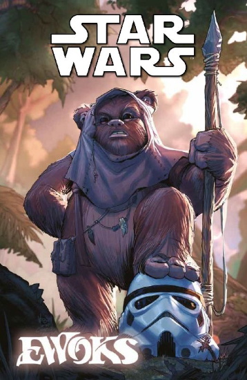 Buchcover und Innenansicht für das Buch: Star Wars: Ewoks #1-#4
