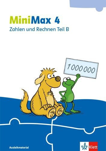 Buchcover und Innenansicht für das Buch: MiniMax 4. Zahlen und Rechnen Teil B - Ausleihmaterial Klasse 4