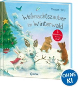 Buchcover und Innenansicht für das Buch: Weihnachtszauber im Winterwald