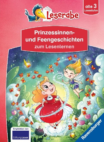 Buchcover und Innenansicht für das Buch: Leserabe Sonderausgaben - Prinzessinnen- und Feengeschichten zum Lesenlernen