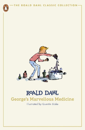 Buchcover und Innenansicht für das Buch: George's Marvellous Medicine