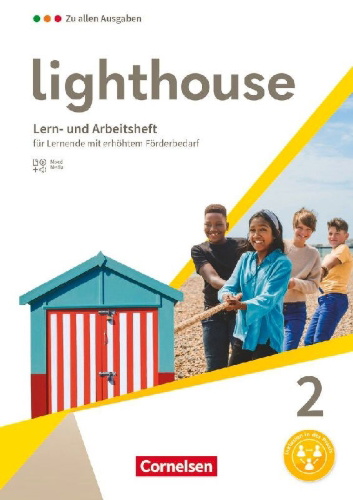 Buchcover und Innenansicht für das Buch: Lighthouse Band 2: 6. Schuljahr - Lern - und Arbeitsheft