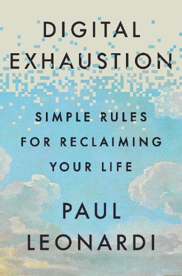Buchcover und Innenansicht für das Buch: Digital Exhaustion