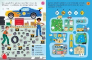 Buchcover und Innenansicht für das Buch: Usborne Minis: Rätsel für die Autofahrt