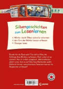 Buchcover und Innenansicht für das Buch: Silbengeschichten zum Lesenlernen - Feuerwehrgeschichten