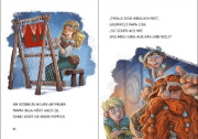 Buchcover und Innenansicht für das Buch: Leselöwen 1. Klasse - Der mutigste Wikinger der Welt (Großbuchstabenausgabe)
