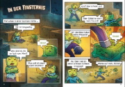 Buchcover und Innenansicht für das Buch: Leselöwen Comics 2. Klasse - Gefahr in der Oberwelt
