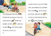 Buchcover und Innenansicht für das Buch: Bildermaus - Fahrradfahren macht Spaß
