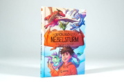 Buchcover und Innenansicht für das Buch: Drachenschule Nebelsturm (Band 1) - Im Sturzflug ins Abenteuer