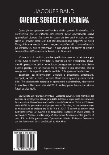 Buchcover und Innenansicht für das Buch: Guerre segrete in Ucraina