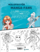 Buchcover und Innenansicht für das Buch: Manga Colouring Book