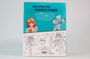 Buchcover und Innenansicht für das Buch: Manga Colouring Book